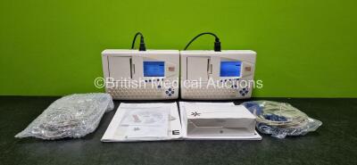 Job Lot Including 2 x Seca CT8000i ECG Machines with 2 x 10 Lead ECG Leads (Both Power Up)