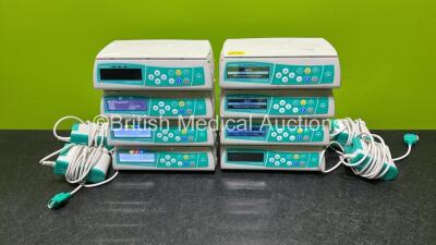 Job Lot Including 8 x B.Braun Infusomat Space Infusion Pumps (All Power Up) with 4 x Power Supplies (All Untested) *SN 200683 / 200976 / 200807 / 200614 / 200639 / 201080 / 201223 / 200669*