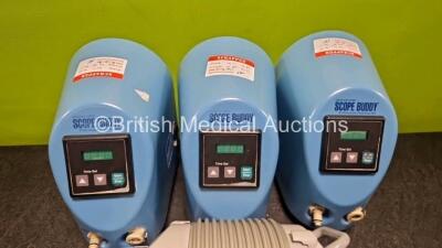 Mixed Lot Including 1 x Astrotherm Plus Warming Unit *Mfd - 2023* 3 x Medivators Scope Buddy Flushing Aids and 1 x FMS Footswitch - 2