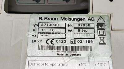 4 x B.Braun Perfusor Space Syringe Pumps (All Power Up) with 4 x Pole Clamps and 2 x Power Supplies *SN 09989 / 97754 / 177918 / 97856* - 5