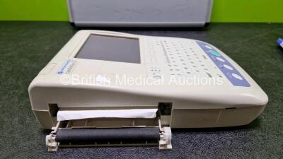 Nihon Kohden Cardiofax S Model ECG-1250K Electrocardiograph Unit with 10 Lead ECG Lead in Carry Case (Powers Up) - 4