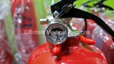 Job Lot Including 3 x Britannia Blazex Fire Extinguishers Carbon Dioxide *Like New* and 6 x Britannia Blazex Fire Extinguishers ABC Powder *Like New* **Collection Only, Not Available For Shipping Or Packaging** - 6