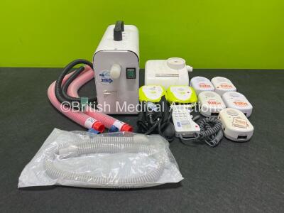 Mixed Lot Including 1 x RA Medical Mini Scav, 4 x Gas Hoses, 5 x Tabs Voice+, 1 x Huntleigh Dopplex d900, 2 x Safe Presence Units, 1 x EMS Scaler, 1 x Merlin Medical BP Cuff