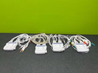 Job Lot Of Various 10 Lead ECG Cables