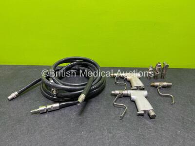 Job Lot Including 2 x desoutter Medical Multidrive Handpiece, 1 x desoutter Medical Drill DZ-450 Ref 14140, 1 x desoutter Medical Sagittal Saw NZ-450 Ref 14230, 1 x desoutter Drill DZ-450 Ref 14240, 1 x desoutter Medical Wire Driver Ref 14260, 2 x Gas Hos