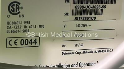 Datascope CS300 Automated Counterpulsation Balloon Pump P/N 0998-UC-3023-55 Doppler (Powers Up) *S/N SI172861C0* - 6