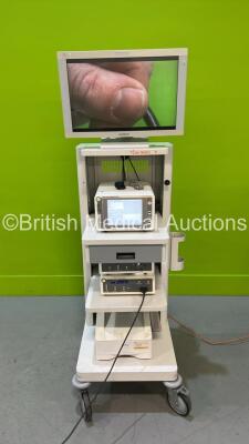 Smith and Nephew Stack System with Sony LCD Monitor Smith and Nephew 660HD Image Management System, Smith and Nephew 560P HIgh Definition Camera System, Smith and Nephew 560H Camera Head, Smith and Nephew 500XL Xenon Light Source and Smith, Sony Power Sup