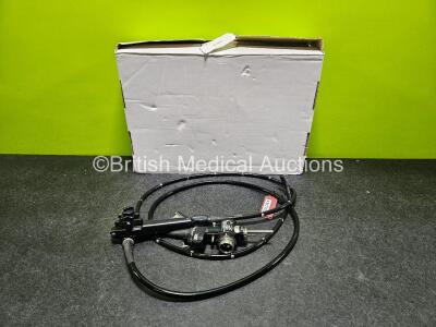 Olympus CF-Q260DL Video Colonoscope - Engineer's Report : Optical System - No Fault Found, Angulation - No Fault Found, Insertion Tube - No Fault Found , Light Transmission - Kinks in Light Guide Tube at Plug End, Channels - No Fault Found, Leak Check - N