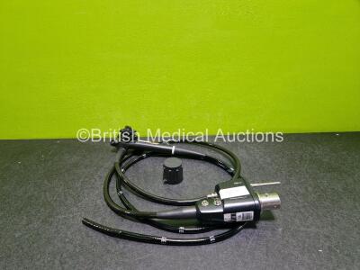 Pentax EC34-i10F Colonoscope - Engineer's Report : Optical System - Unable to Check, Angulation - Excess Play, Insertion Tube - No Fault Found , Light Transmission - No Fault Found, Channels - No Fault Found, Leak Check - No Fault Found *SN A110054*