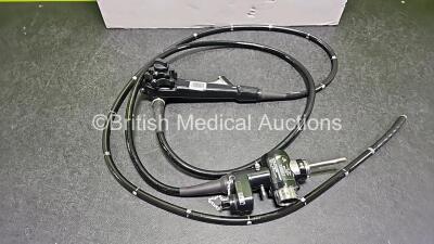 Olympus CF-Q260DL Video Colonoscope in Case - Engineer's Report : Optical System - No Fault Found, Angulation - No Fault Found, Insertion Tube - Kinked at Grip , Light Transmission - No Fault Found, Channels - No Fault Found, Leak Check - No Fault Found * - 2