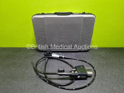 Pentax EG29-i10 Video Gastroscope - Engineer's Report : Optical System - Unable to Check, Angulation - No Fault Found, Insertion Tube - Minor Crush Mark @ 70cms , Light Transmission - No Fault Found, Channels - No Fault Found, Leak Check - No Fault Found 