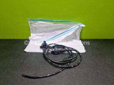 Olympus CF-240L Video Colonoscope - Engineer's Report : Optical System - No Fault Found, Angulation - Bending Section Strained, Insertion Tube - No Fault Found , Light Transmission - No Fault Found, Channels - No Fault Found, Leak Check - No Fault Found *