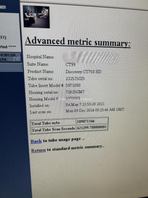 GE Discovery 750 HD 64 Slice CT Scanner *Mfd - 2014* with 2020 Performix HD Plus X-Ray Tube (Liquid Bearing), Patient Table, Workstation, Gantry, Software Manuals and Cardiac Trigger Monitor 7800 *Mfd - 2014* Fully Functional System and Professionally Dei - 26