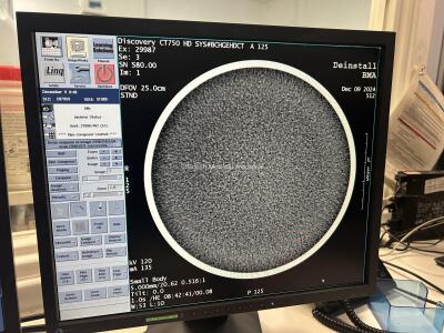 GE Discovery 750 HD 64 Slice CT Scanner *Mfd - 2014* with 2020 Performix HD Plus X-Ray Tube (Liquid Bearing), Patient Table, Workstation, Gantry, Software Manuals and Cardiac Trigger Monitor 7800 *Mfd - 2014* Fully Functional System and Professionally Dei - 29