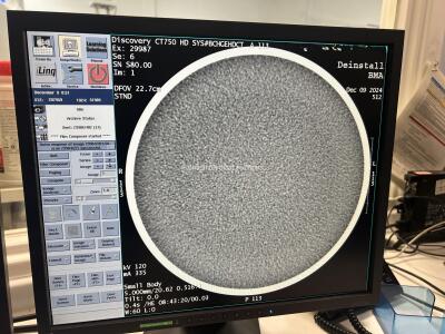 GE Discovery 750 HD 64 Slice CT Scanner *Mfd - 2014* with 2020 Performix HD Plus X-Ray Tube (Liquid Bearing), Patient Table, Workstation, Gantry, Software Manuals and Cardiac Trigger Monitor 7800 *Mfd - 2014* Fully Functional System and Professionally Dei - 31