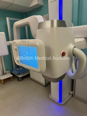 Samsung XGEO X-Ray System *Mfd - 2014* Including Upper Colum with Bucky & Original Tube, Detector, Collimator and Patient Table *SN: S020M3AD800001P* - Fully Functional System and Professionally Deinstalled *Q1076* - 2