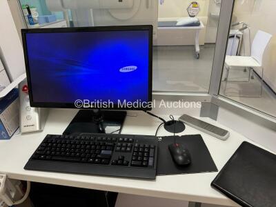 Samsung XGEO X-Ray System *Mfd - 2014* Including Upper Colum with Bucky & Original Tube, Detector, Collimator and Patient Table *SN: S020M3AD800001P* - Fully Functional System and Professionally Deinstalled *Q1076* - 10