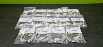 14 x ECG Monitor Lead Grabber Wires