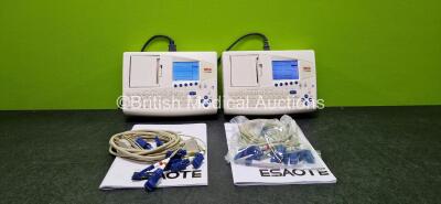 2 x Seca CT8000I ECG Machines with 2 x ECG Leads (Both Power Up)