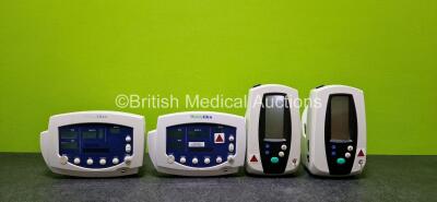 Job Lot Including 2 x Welch Allyn 53N00 Monitors and 2 x Welch Allyn 420 Spot Vital Signs Monitors (1 x Damaged Casing - See Photo) *SN 200201083 / JA027221 / NA / NA* *H*