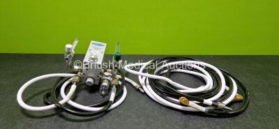 Sechrist 3500 Low Flow Air-Oxygen Mixer with 4 x Hoses *SN NA* *H*