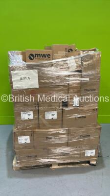 Pallet of Consumables Including Thermo Scientific Kingfisher 96 tip comb for DW Magnets, Ambion RNase-free 15 ml Conical tubes and Abbott 96 Well Optical Reaction Plates *RAK*