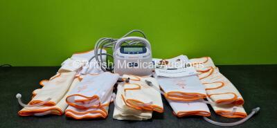 Job Lot Including 1 x Arjohuntleigh Flowtron ACS900 Therapy Unit with Hoses *Mfd 2020* (Powers Up) with 13 x Various ArjoHuntleigh Flowtron Garments *SN 2000021586* *H*