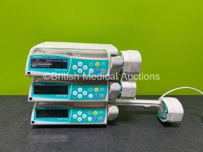 3 x B.Braun Perfusor Space Syringe Pumps (2 x Power Up, 1 x No Power, Power Supply Not Included)