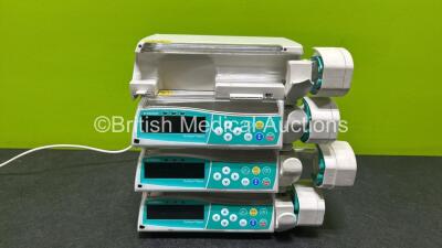 4 x B.Braun Perfusor Space Syringe Pumps (All Power Up, 1 x Missing Screen)