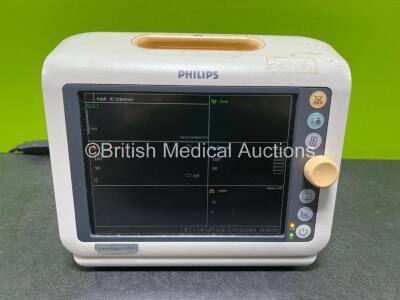 Philips SureSigns VM4 Patient Monitor Including ECG, SPO2 and NIBP Options (Powers Up) *SN US90327200*