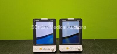 2 x Mindray VS-900 Vital Signs Monitors (Both Power Up and 1 x Missing Casing - See Photos)