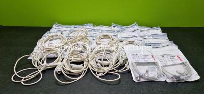 Job Lot Including 26 x Integral Process Edwards Compatible Cable Spacelabs / Propaq / Welch Allyn Cables / Leads and 2 x Unimed Invasive Bp Adapter Cables