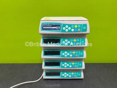 5 x B.Braun Infusomat Space Infusion Pumps (4 x Power Up, 1 x No Power)