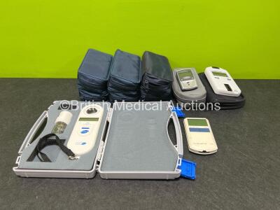 Job Lot Including 6 x Roche Accutrend GC Blood Glucose Monitors, 1 x Glucotrend 2 Blood Glucose Monitor, 1 x CardioChek P.A Blood Glucose Monitor, 1 x Microplus Spirometer in Case