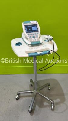 Verathon BVI 9400 Bladder Scanner with Transducer on Stand (Powers Up with Stock Battery - Not Included) *S/N B4008126* ***CI152***