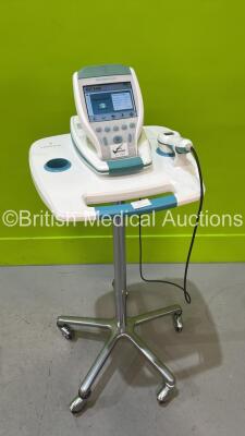 Verathon BVI 9400 Bladder Scanner *Mfd 2020* with Transducer (Some Display Distortion) on Stand (Powers Up with Stock Battery - Not Included) *S/N B4307278* ***CI160***