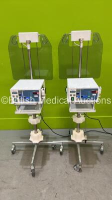 2 x Hologic Aquilex Fluid Control Management Systems on Stands (Both Power Up) *1911CE0103 / 1911CE0703*