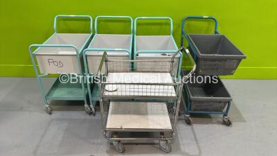 3 x Bristol Maid Trolleys and 2 x Unknown Make of Trolleys