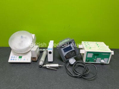 Mixed Lot Including 1 x DeSoutter M94 521440 Handpiece and 1 x Unknown Handpiece, 1 x GE E-EEG Module, 1 x Philips Temp Module, 1 x ESPE Rotomix, 1 x Coagulator Wisap Unit, 1 x Hach Lange GmbH Unit,