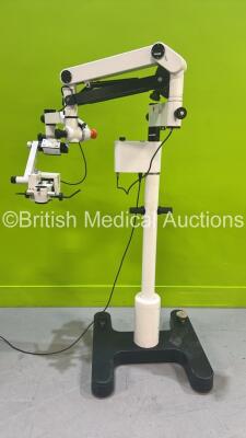 Leica M655 Surgical Microscope with f=250mm Lens on Stand (Powers Up - No Light - Incomplete) *S/N 001750*