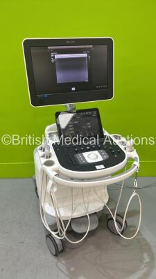 Philips Affiniti Epiq 5G Flat Screen Ultrasound Scanner Ref 989605408541 *S/N USN14C0363* **Mfd 2014** SVC HW A.0 Software Version 1.8.6.152 with 3 x Transducer / Probes (C5-1 / C9-2 / L18-5) (Powers Up, See PDF for Machine Report) ***CD115***