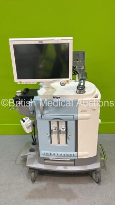 Drager Zeus Infinity empowered Anaesthesia Machine Ref MK04000 with Drager Diva Sevoflurane Vaporizer and Drager Diva Desflurane Vaporizer (No Power) *S/N ASJB-0024* **Mfd 2016**