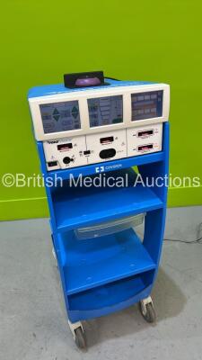 Valleylab ForceTriad Electrosurgical / Diathermy Unit Version 4.00 *Mfd 2010-12* on Stand with LigaSure Footswitch (Powers Up) *S/N T0L19921E*