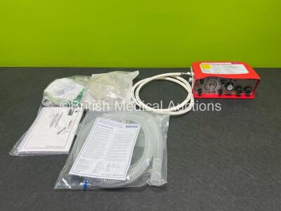 Smiths Medical ParaPAC Plus 310 Transport Ventilator MR Conditional *Mfd 2020* with 1 x Hose, 1 x Lithium Battery and Accessories in Box