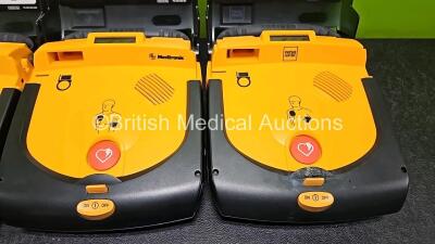 3 x Physio Control Lifepak CR-T AED Trainers (All Untested Due to Suspected Flat Battery, All Lids Do Not Stay Closed) - 3