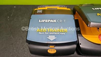 3 x Physio Control Lifepak CR-T AED Trainers (All Untested Due to Suspected Flat Battery, All Lids Do Not Stay Closed) - 5