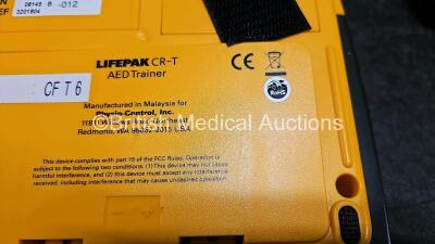 3 x Physio Control Lifepak CR-T AED Trainers (All Untested Due to Suspected Flat Battery, All Lids Do Not Stay Closed) - 6