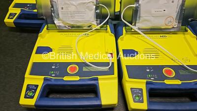 Job Lot Including 5 x Cardiac Science Powerheart AED G3 Defibrillators, 1 x Cardiac Science Powerheart AED G3 PRO Defibrillator (All Power Up) and 1 x Cardiac Science Powerheart AED Trainer (No Power) - 2