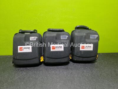 3 x Medtronic Lifepak 1000 Defibrillator Cases