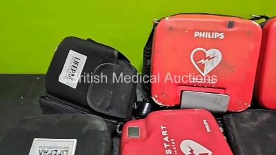 Job Lot of Various Defibrillator Cases Including Lifepak and Philips - 2